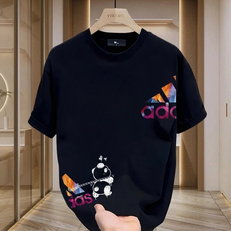 Adidas Black T-Shirt in Casual Streetwear Style Review: Whose Name Is on the Neck Tag of the $8.36 Crew-Neck?