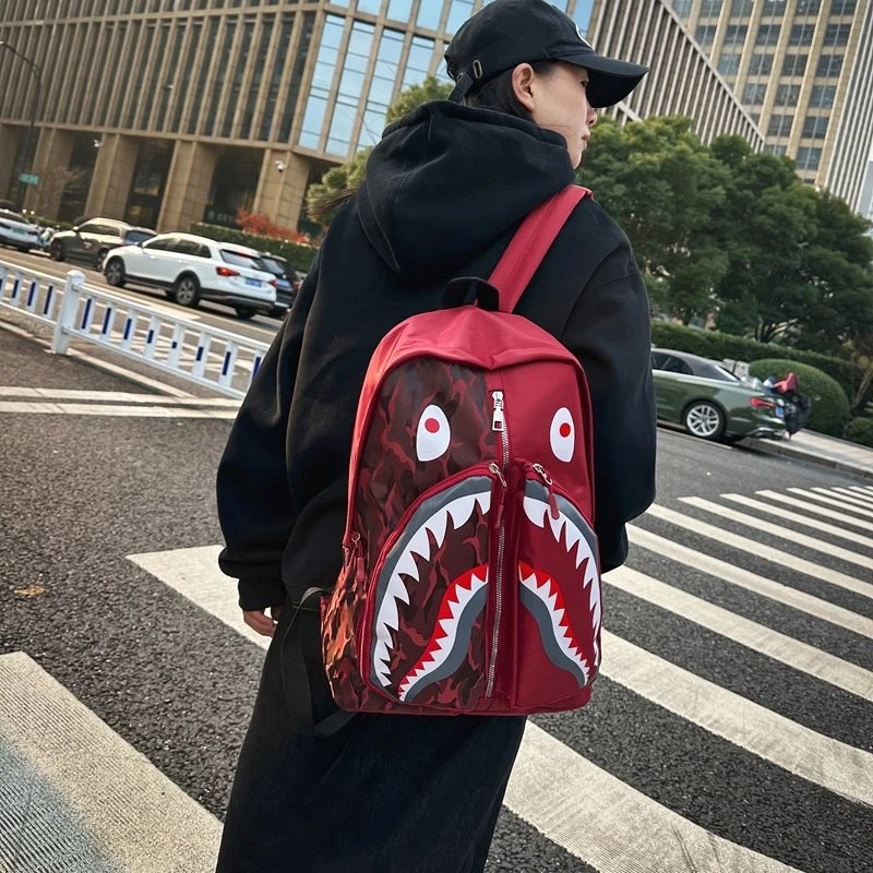 BAPE Black Print Backpack Review: Dressing Around a Loud Print Bag, Tested With Five Everyday Outfits