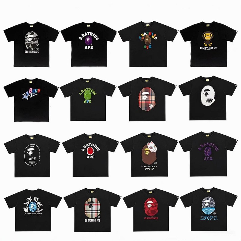 Bape Classic Monkey Print T-Shirt Collection Review: Three Published Size Charts, Three Different Answers