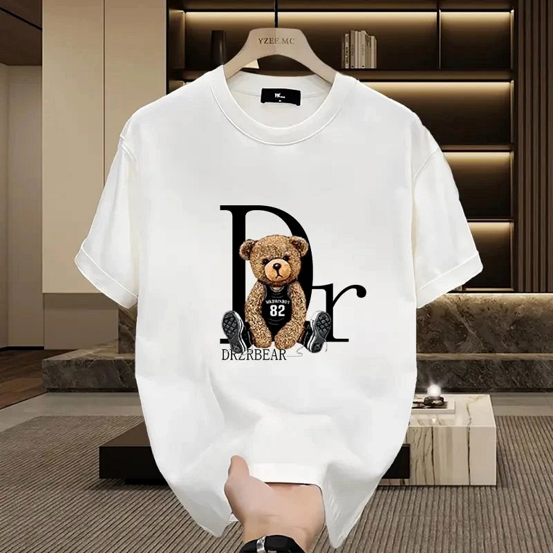 Dior Bear Graphic White T-Shirt Review: A Loose Cotton Crewneck, Measured Flat