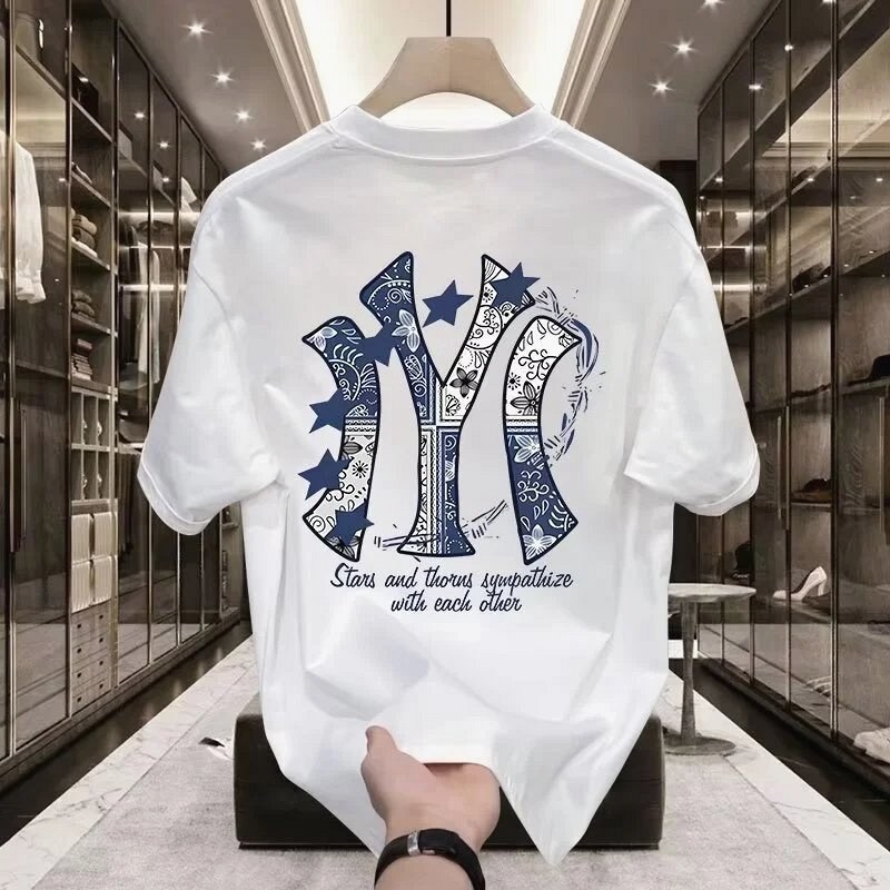 MLB Blue Printed Streetwear T-Shirt—Special Offer Review: Three Identical Orders, One Month Apart — Batch Drift on a $3.73 Back Print