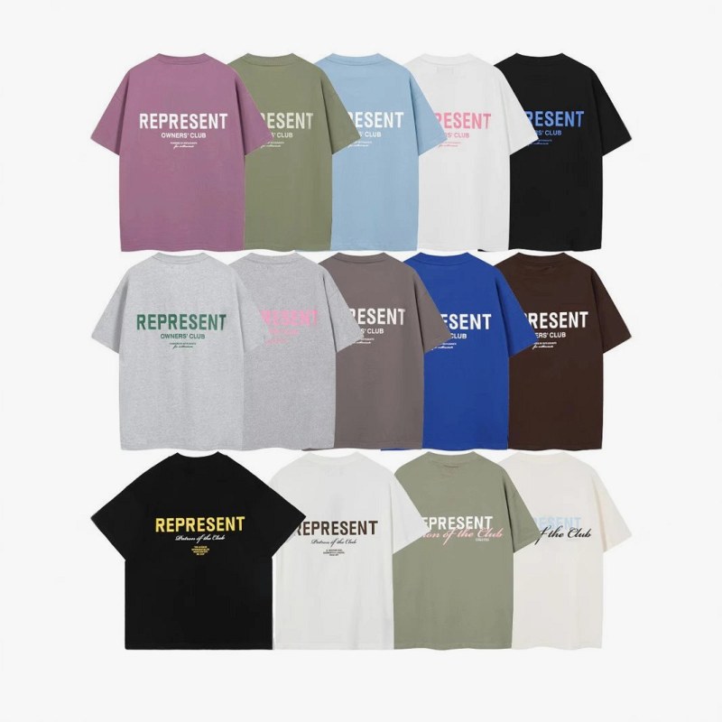 Represent Angel Graphic Multicolor T-Shirt Collection Review: Three Sizes Measured Flat