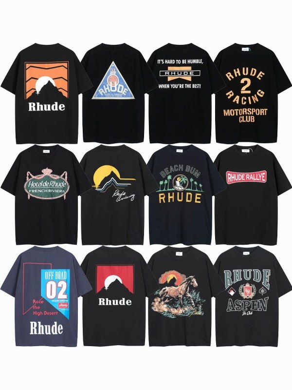 Rhude "Dark" Series T-Shirt Collection Review: Boxy Cotton Print Tees, Tested