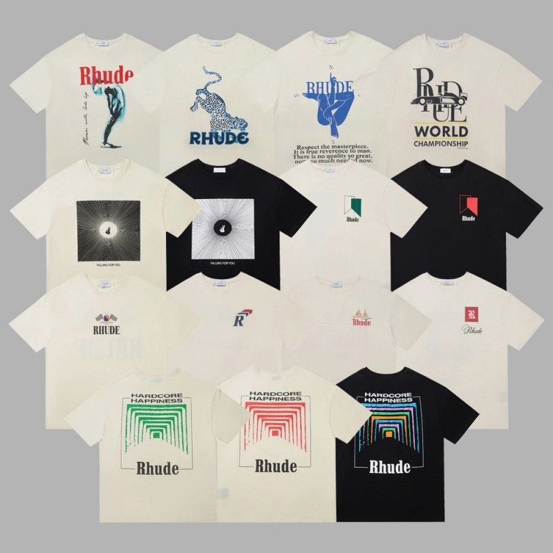 Rhude Multicolor T-Shirt Collection Review: We Ordered S, L and XXL to Test the Size-Down Advice